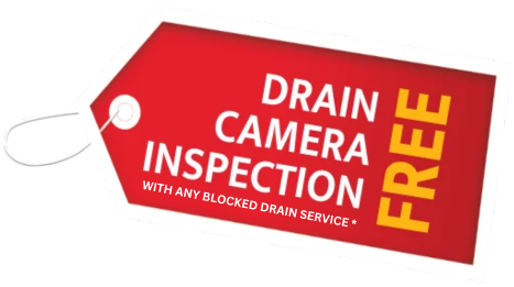 Free drain camera inspection with any blocked drain service.