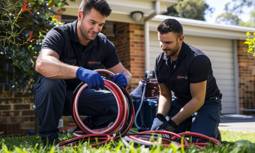 Skilled professionals clearing blockages with advanced drain cleaning tools in Cremorne.